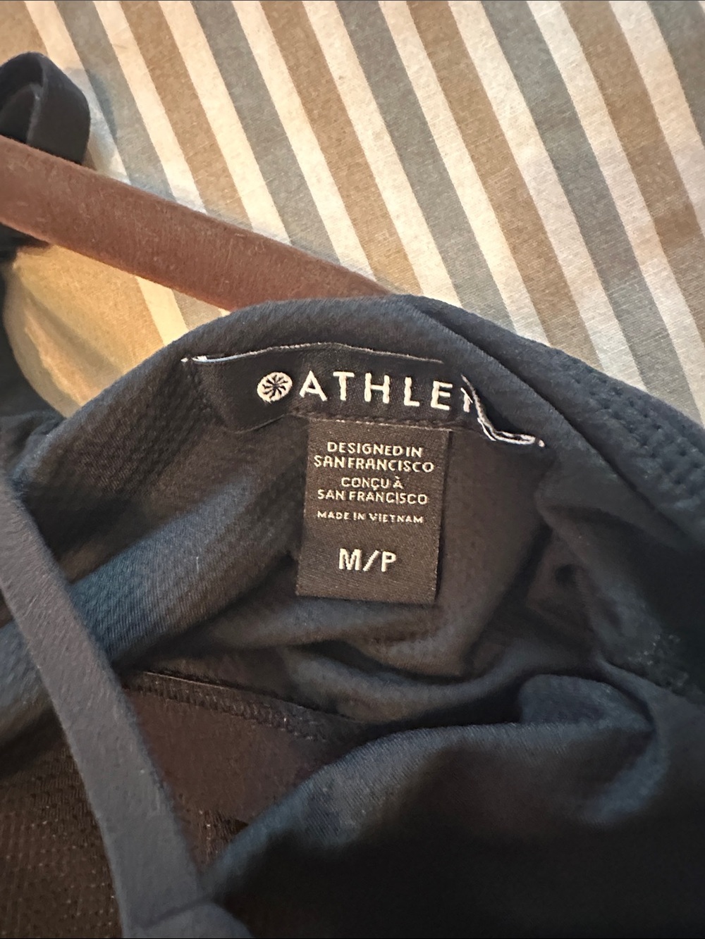 Athleta Elation Hybrid Black V-Neck Spaghetti-Strap Midi Dress NWOT - Picture 8 of 12